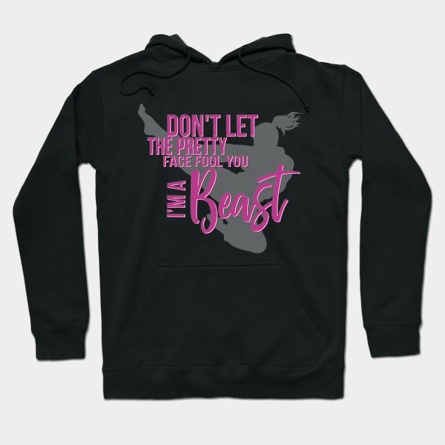 Don't Let The Pretty Face Fool You Karate Hoodie by pho702